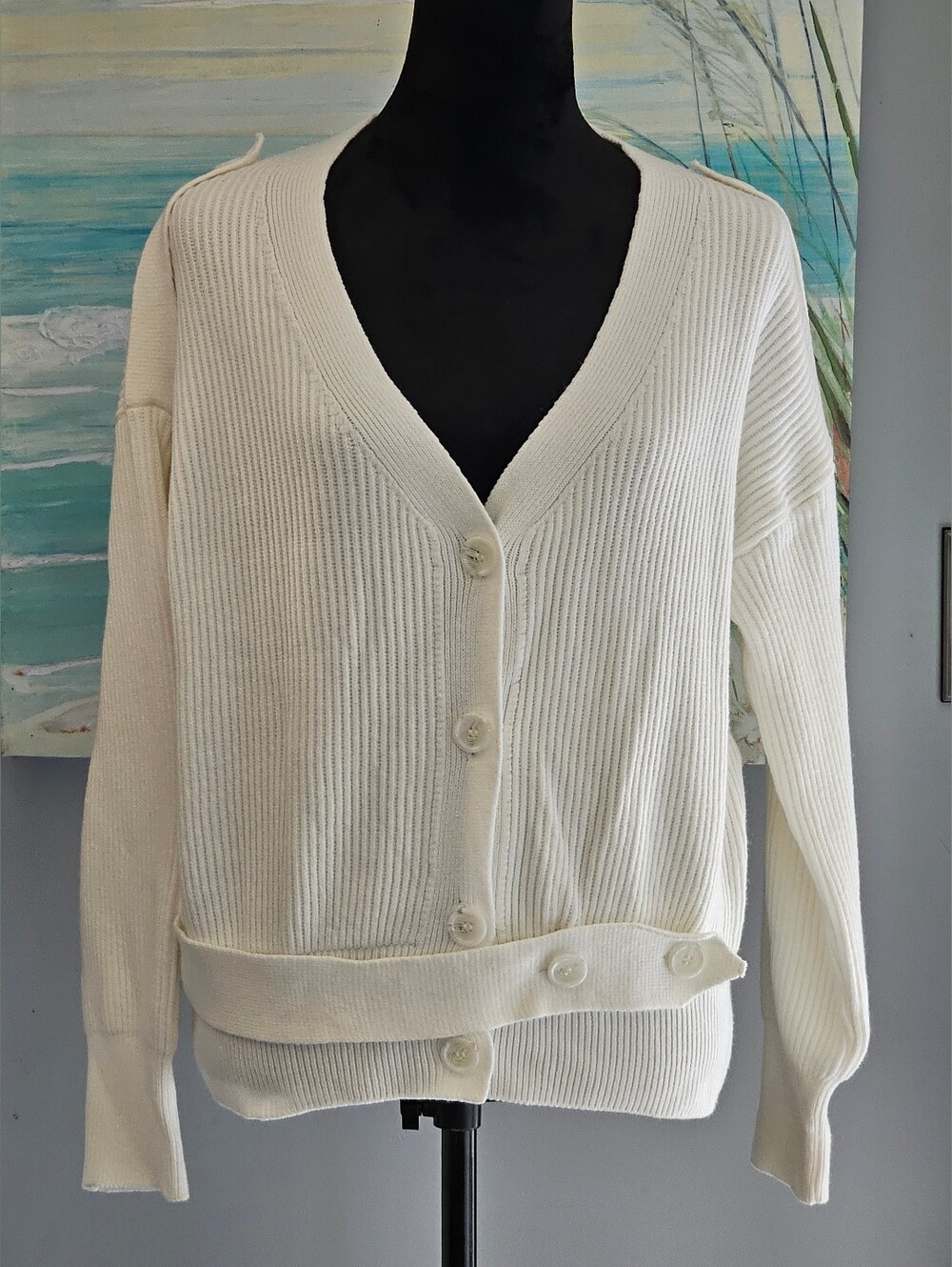 Mango V-neck Cardigan